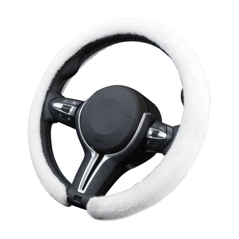 Husă de volan din velur, Cool Car Jun, potrivită pentru toate anotimpurile, compatibilă cu majoritatea volanelor, instalare universală