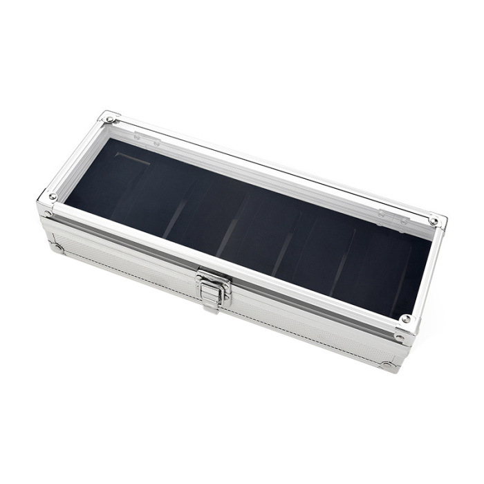 Kutija za satove s prozorom, PVC-aluminijska konstrukcija, organizator sa 6 pretinaca; pakiranje: 30 komada; porijeklo: Jinhua, Zhejiang