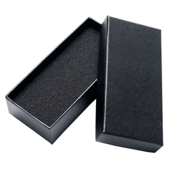 Pravouglasta papirnata kutija za satove s poklopcem i bazom, dimenzije 13 × 6 × 3 cm, 540 komada, tisk logotipa dostupan, ljeto 2021 izdanje