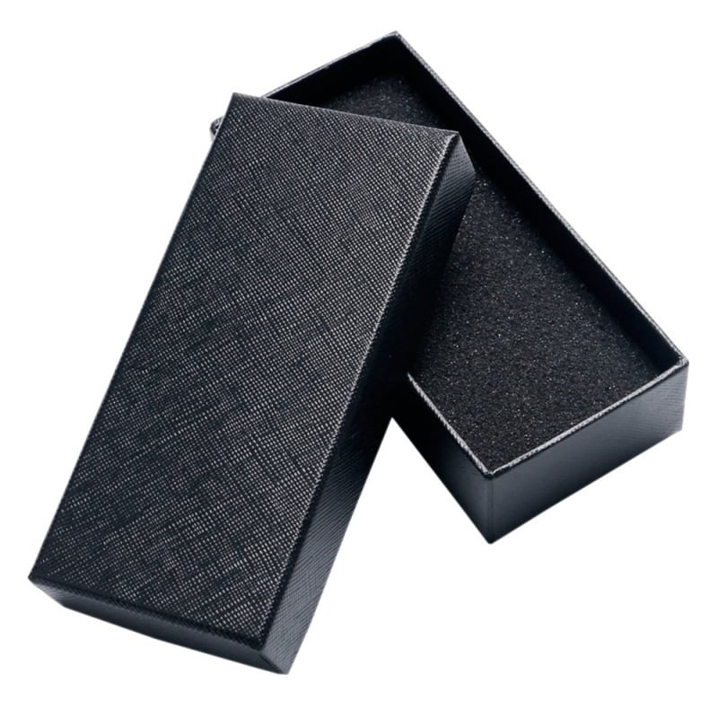 Pravouglasta papirnata kutija za satove s poklopcem i bazom, dimenzije 13 × 6 × 3 cm, 540 komada, tisk logotipa dostupan, ljeto 2021 izdanje