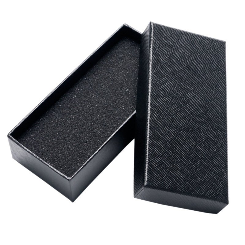 Pravouglasta papirnata kutija za satove s poklopcem i bazom, dimenzije 13 × 6 × 3 cm, 540 komada, tisk logotipa dostupan, ljeto 2021 izdanje