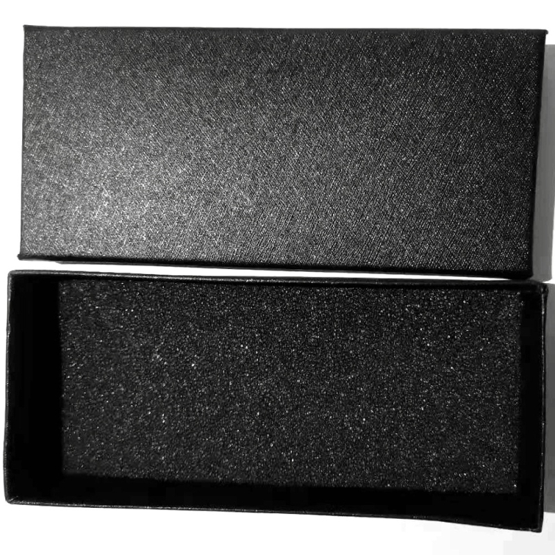 Pravouglasta papirnata kutija za satove s poklopcem i bazom, dimenzije 13 × 6 × 3 cm, 540 komada, tisk logotipa dostupan, ljeto 2021 izdanje