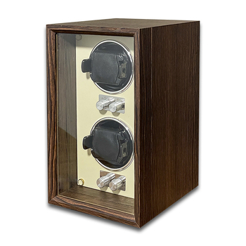 ZG-2W Rotitor Automat pentru Ceasuri, cu Textură Lemnoasă, pentru Ceasuri Mecanice, Cutie de Depozitare