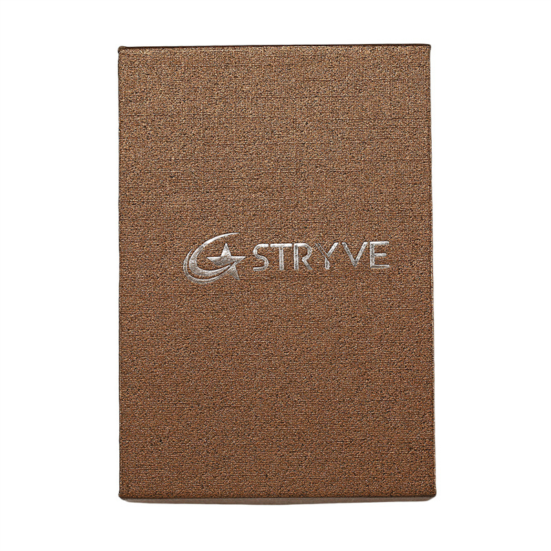 STRYVE kutija za sat s magnetskim flip poklopom, kvadratna kutija, tiskani logotip, licencirana privatna marka