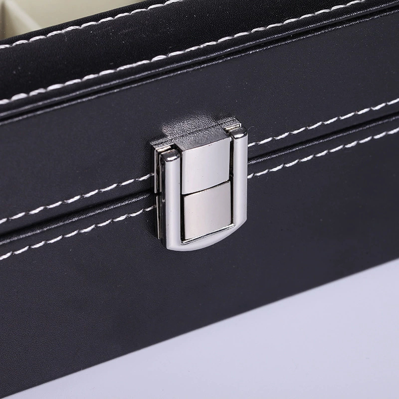 Kutija za satove sa 12 pretinaca i prozorom za izlaganje, kutija za nakit, drvena