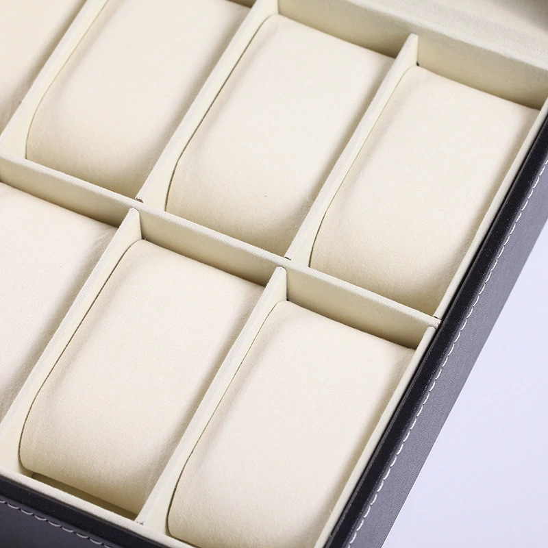 Kutija za satove sa 12 pretinaca i prozorom za izlaganje, kutija za nakit, drvena