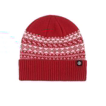 Плетена зимна шапка Fair Isle с жакардов принт за жени, многофункционална, топла, за дейности на открито, дебела, покрива за глава, с качулка и предпазител за уши