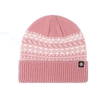 Плетена зимна шапка Fair Isle с жакардов принт за жени, многофункционална, топла, за дейности на открито, дебела, покрива за глава, с качулка и предпазител за уши