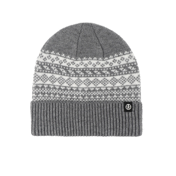 Плетена зимна шапка Fair Isle с жакардов принт за жени, многофункционална, топла, за дейности на открито, дебела, покрива за глава, с качулка и предпазител за уши