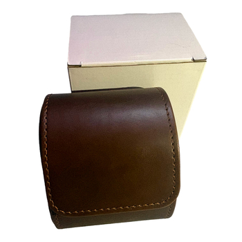 Cutie portabilă de afișare a ceasurilor din piele PU, cu logo personalizabil, piele multicoloră și design arcuit