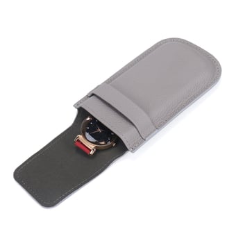 Cutie pentru ceas din piele de prim strat, model lychee, personalizare logo de marcă, ambalaj de lux