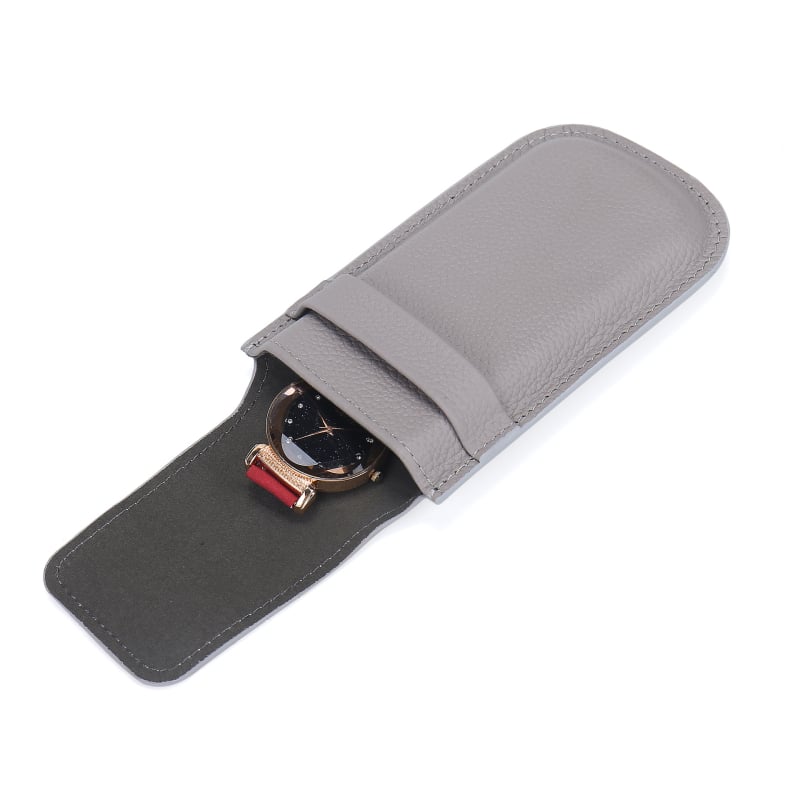 Cutie pentru ceas din piele de prim strat, model lychee, personalizare logo de marcă, ambalaj de lux