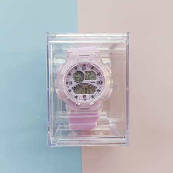 Ceas sport multifuncțional unisex cu afișaj numeric, mecanism electronic, rezistent la apă, carcasă ABS, curea PVC (afișaj numeric; mecanism electronic; rezistent la apă; carcasă ABS; curea PVC)