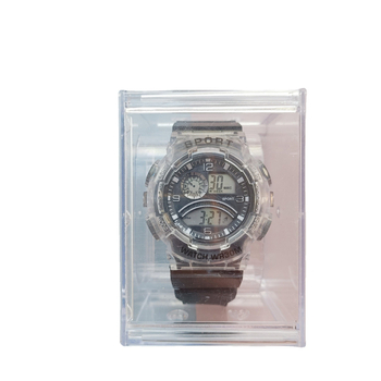 Ceas sport multifuncțional unisex cu afișaj numeric, mecanism electronic, rezistent la apă, carcasă ABS, curea PVC (afișaj numeric; mecanism electronic; rezistent la apă; carcasă ABS; curea PVC)