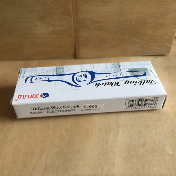 Ceas vorbitor XJ662, mișcare electronică, cadran pătrat de 42 mm, alarmă, calendar și afișaj 24 de ore