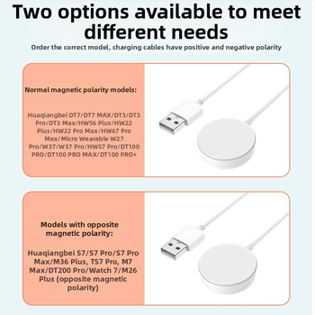 Okosóra vezeték nélküli töltő mágneses töltéssel, Adaptív töltési protokoll, 0,5 A, 3 W