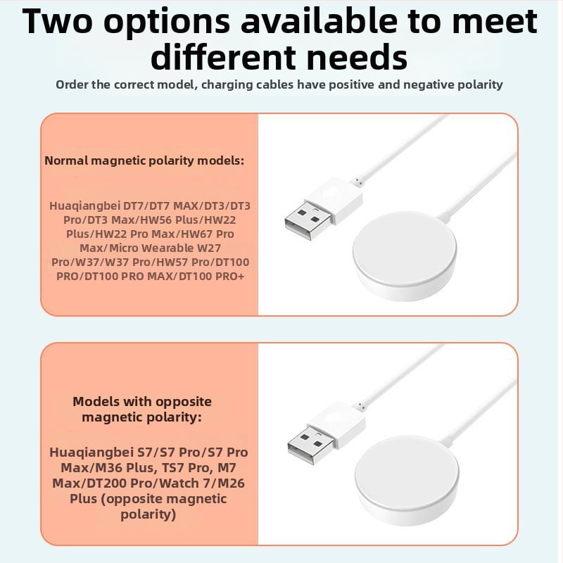 Išmaniojo laikrodžio belaidis įkroviklis su magnetiniu įkrovimu, Adaptuojamas įkrovimo protokolas, 0,5 A, 3 W