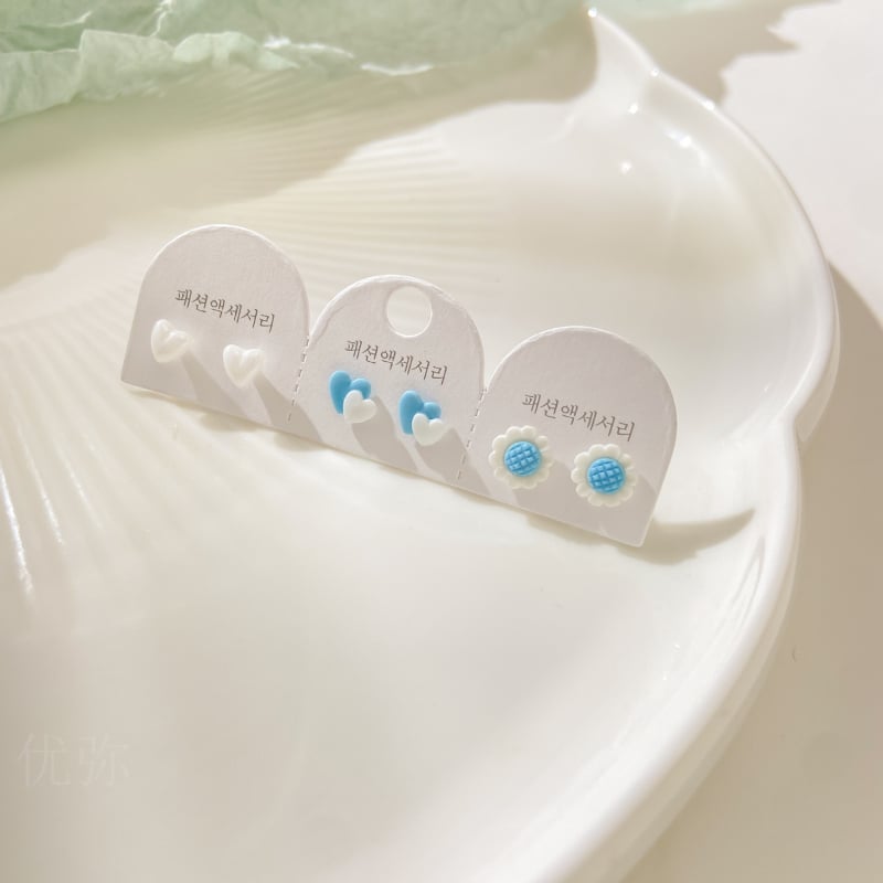 Keramičke naušnice - ručno izrađene, brend Yumi, oblici srce, cvijet, kaplja, za žene