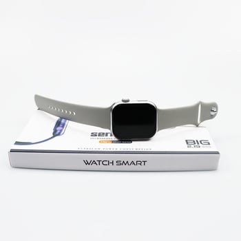Ceas inteligent cu apeluri Bluetooth, control de la distanță al camerei, monitorizare ritm cardiac, detectare oxigen din sânge și monitorizare a somnului; ecran TFT, carcasă din aliaj de aluminiu, încărcare magnetică, compatibil cu iOS