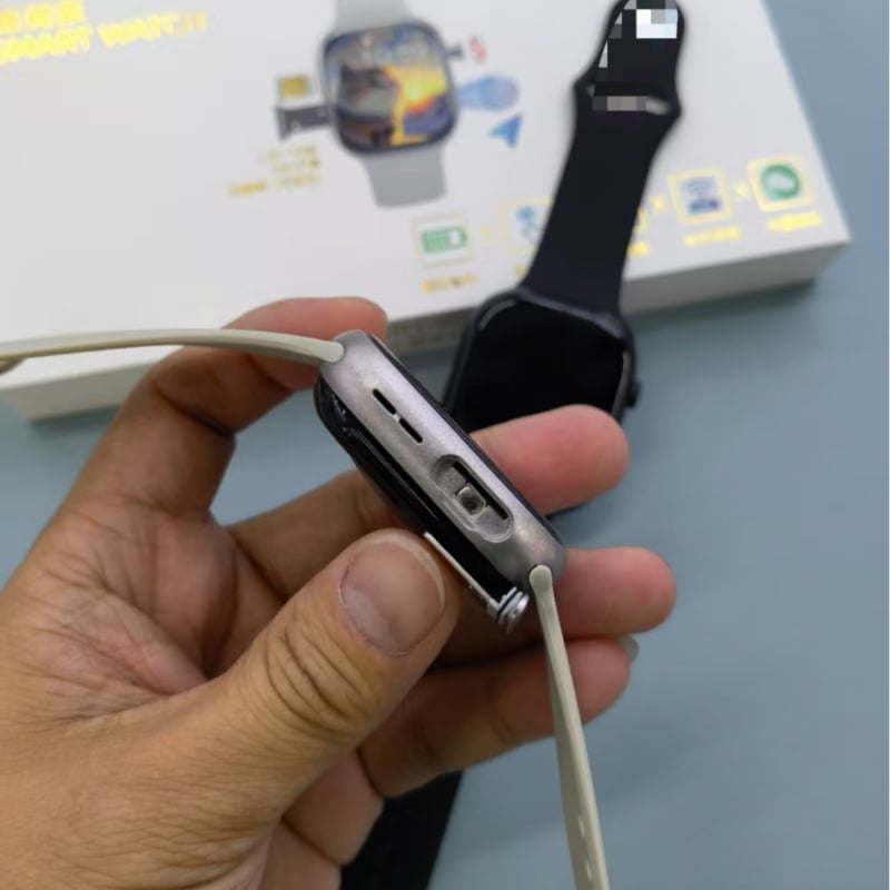 Ceas inteligent cu ecran AMOLED pătrat, 5G Wi‑Fi, procesor octa‑core, NFC și monitorizarea ritmului cardiac