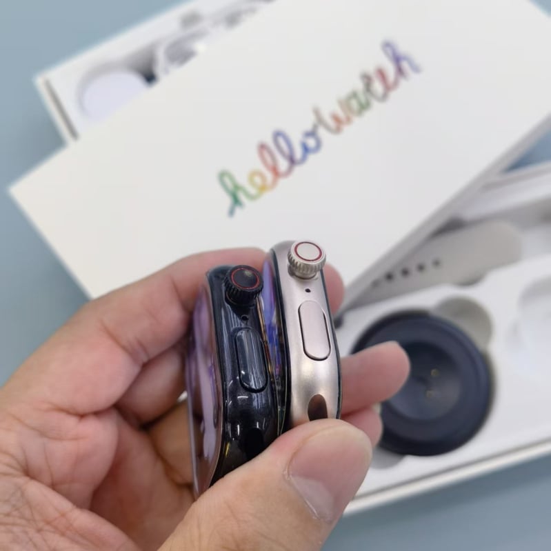 Ceas inteligent cu cip W527, ecran AMOLED pătrat de 44 mm, carcasă din aliaj de aluminiu, apeluri Bluetooth, compatibil Android