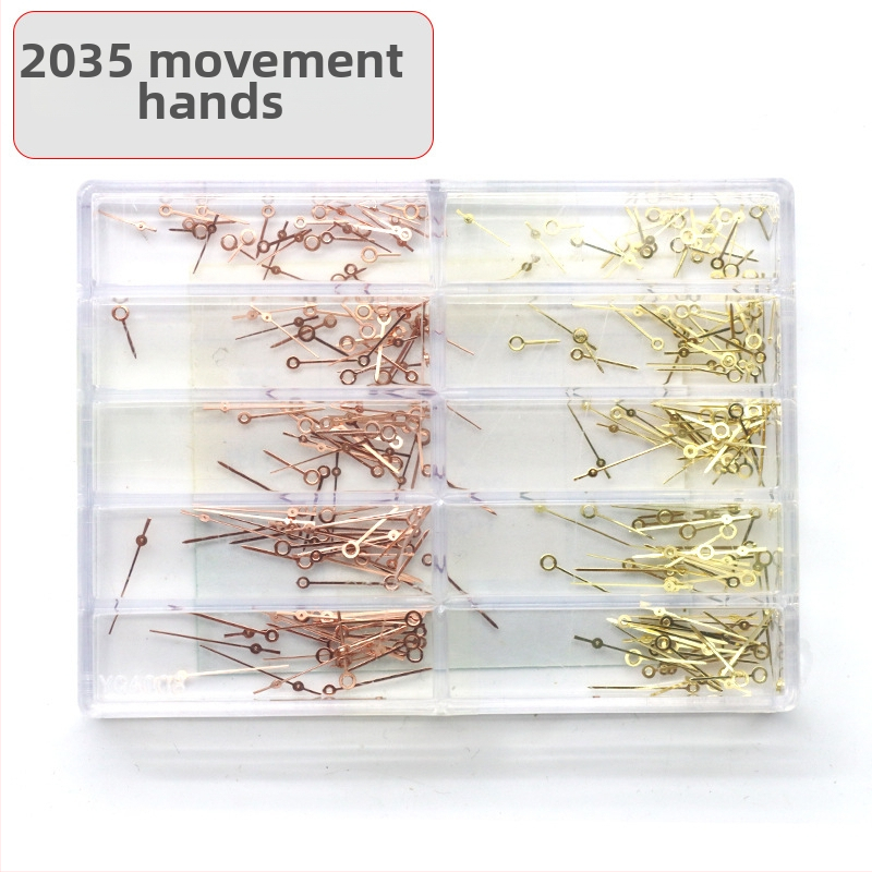 2035 mehhanismiga kellakäe komplekt, luminoosed käed: tunni-, minuti- ja sekundikäed; kolmetäieline disain; PC SL68-iga ühilduv, mudel 8017