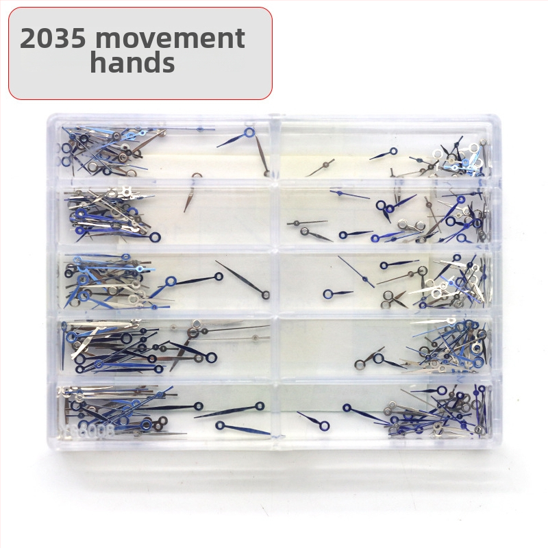 2035 mehhanismiga kellakäe komplekt, luminoosed käed: tunni-, minuti- ja sekundikäed; kolmetäieline disain; PC SL68-iga ühilduv, mudel 8017