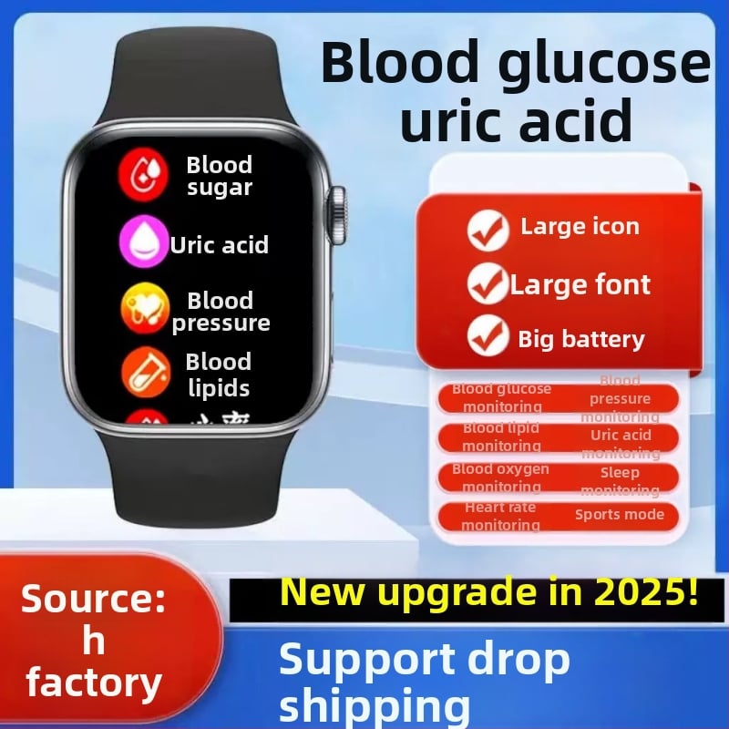 Nem-invazív okosóra vércukor- és vérnyomásméréssel, szívritmus- és alváskövetéssel, húgysav mérése