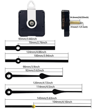 DIY кварцов часовников механизъм | пластмасов корпус, 500 броя
