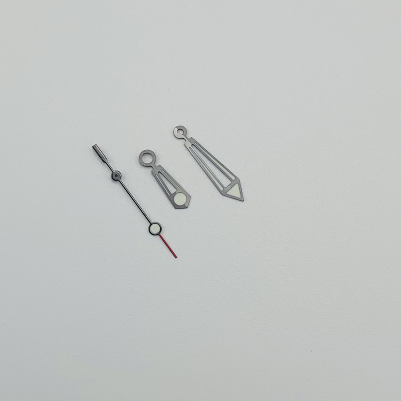 NH35 pulksteņa rādītāji, C3 luminozoši, ūdensizturīgi līdz 300 m, Seiko rezerves daļas, iepakojumā 100 gab.