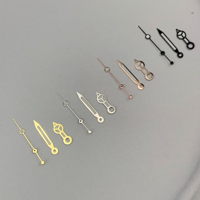 Ace de ceas - oțel inoxidabil, stil Mercedes, luminoase, mâini modificate, compatibile cu mecanisme NH35/NH36