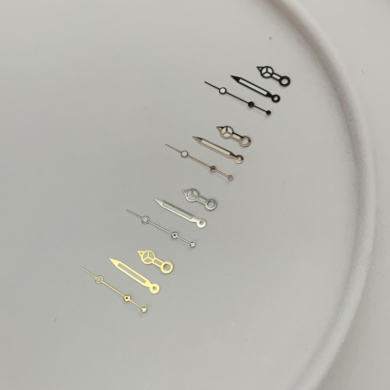 Ace de ceas - oțel inoxidabil, stil Mercedes, luminoase, mâini modificate, compatibile cu mecanisme NH35/NH36