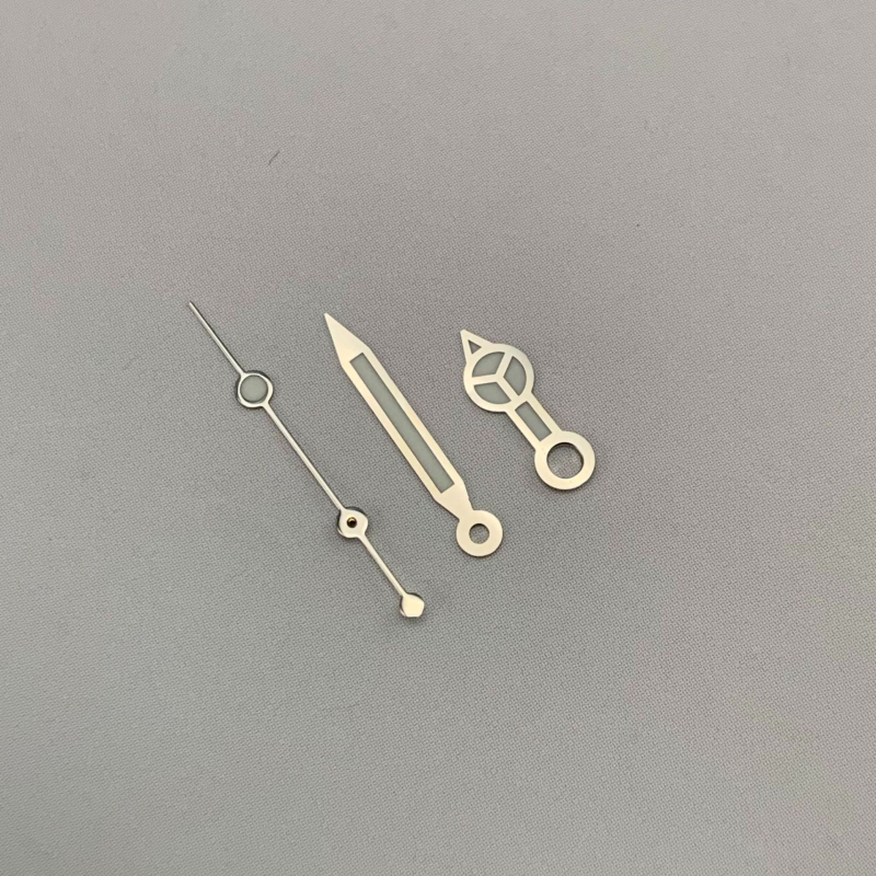 Ace de ceas - oțel inoxidabil, stil Mercedes, luminoase, mâini modificate, compatibile cu mecanisme NH35/NH36