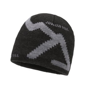 Оригинална зимна мъжка вълнена шапка Jungle Bill, топла плетена шапка с жакардово лого, предаване на живо през граница