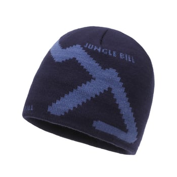 Оригинална зимна мъжка вълнена шапка Jungle Bill, топла плетена шапка с жакардово лого, предаване на живо през граница