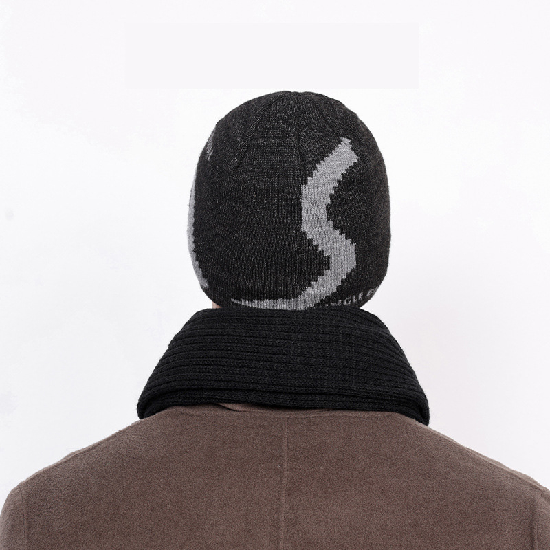 Оригинална зимна мъжка вълнена шапка Jungle Bill, топла плетена шапка с жакардово лого, предаване на живо през граница