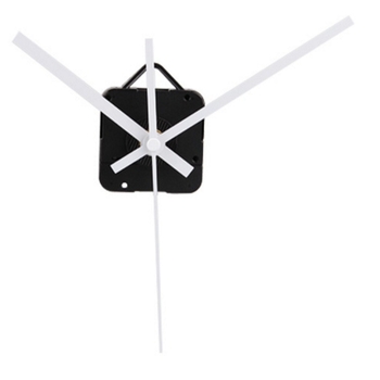 Кварцов комплект за стенен часовник с бели стрелки, пластмасов корпус, с включена кука, печат на лого, пакет от 500 бр