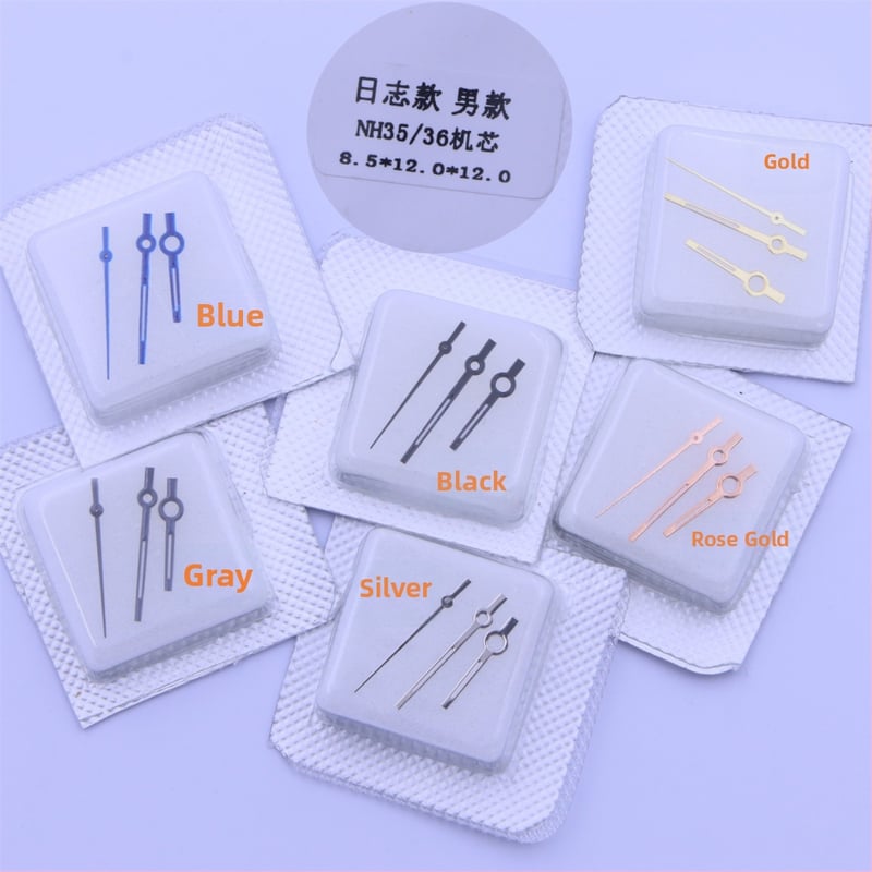 Set de ace pentru ceas – Seria Log, pentru mecanisme NH35/NH36 (oră, minut, secundă) pentru ceasuri de bărbați