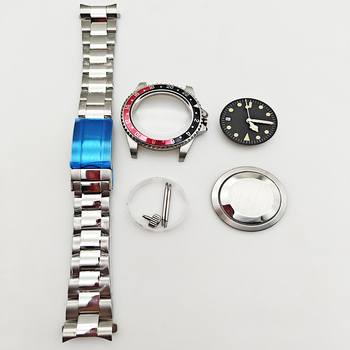 Sada puzdier na hodinky v štýle Submariner, upravené puzdro, svietiaci ciferník, kompatibilný s pohonom 2813/8215