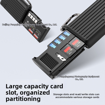 SD-kártya tok X055/X056 — USB-C, USB 3.2 Gen 2, Beépített, Anyag: fém/szilikon