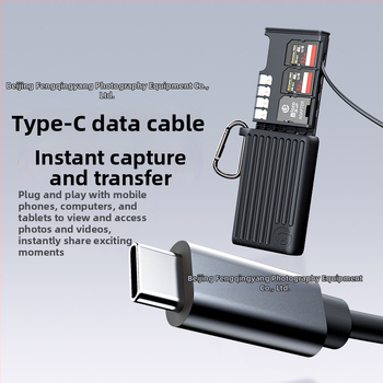 SD-kártya tok X055/X056 — USB-C, USB 3.2 Gen 2, Beépített, Anyag: fém/szilikon