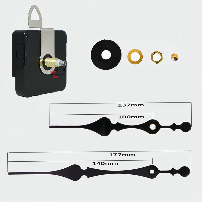 I-оси кварцов часовников механизъм с метален корпус за DIY кръстат бод висящи часовници – 500 бр