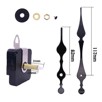 DIY Clock Movement — кварцов механизъм, метален корпус, модерен стил, кутия с индивидуално опаковане