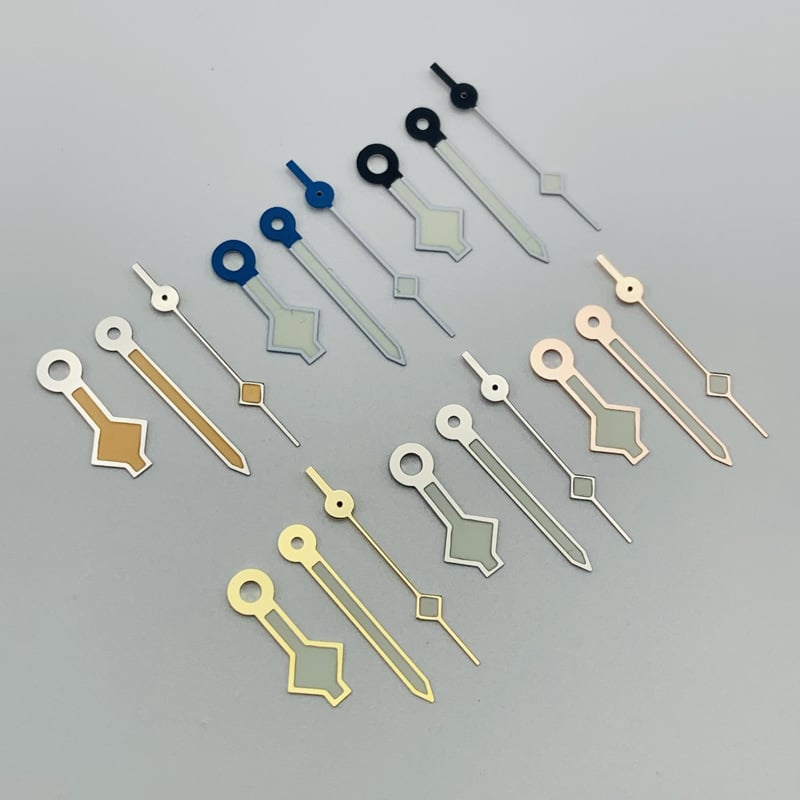 Set de ace pentru ceas cu design de fulă de zăpadă – Luminate, pentru ora, minut și secundă, compatibile cu NH35/NH36, 7S26/7S36, 4R35/4R36 – Toamnă 2024