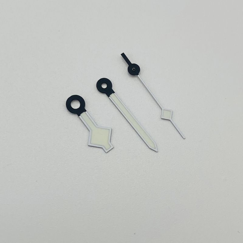 Set de ace pentru ceas cu design de fulă de zăpadă – Luminate, pentru ora, minut și secundă, compatibile cu NH35/NH36, 7S26/7S36, 4R35/4R36 – Toamnă 2024