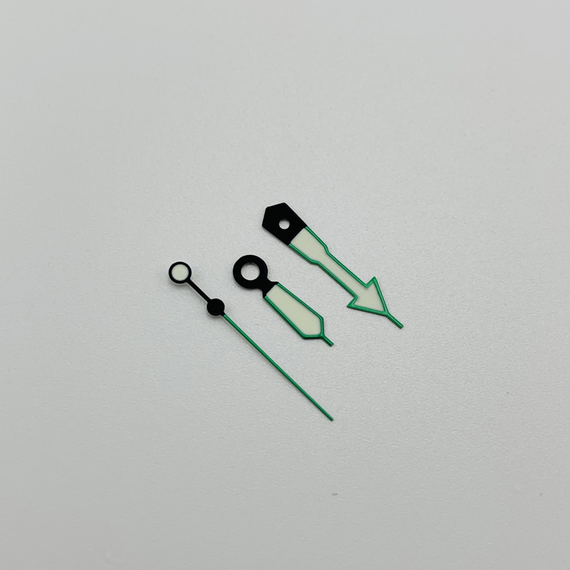 Mâini de ceas luminoase, în formă triunghiulară și sabie, pentru mecanisme NH35/NH36/4R