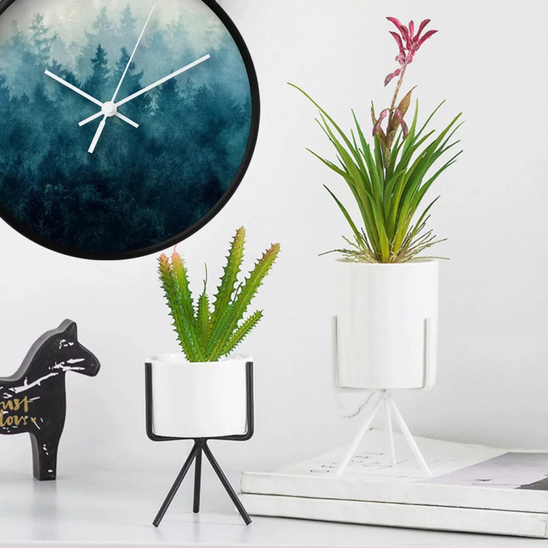Kvarcni mehanizam za satove s metalnim kazaljkama — DIY dodaci za zidne satove, 10 skupova kazaljki, brenda OLA, plastično kućište, moderni minimalistički stil.