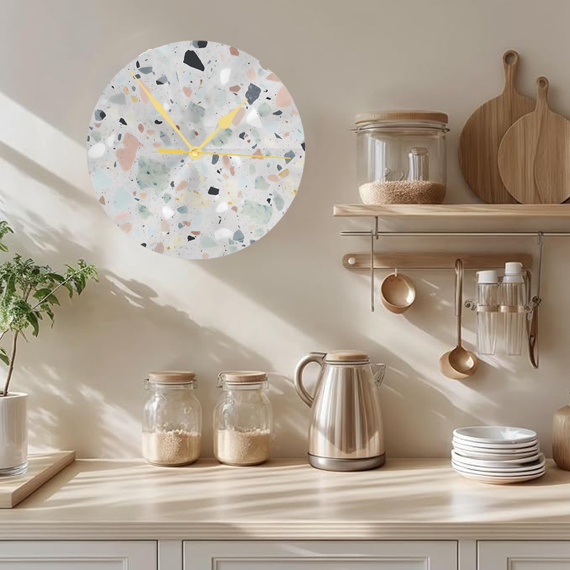 Tiho kvarcni mehanizam za satove s 10 parova kazaljki za DIY satove, plastično kućište, moderan jednostavan stil