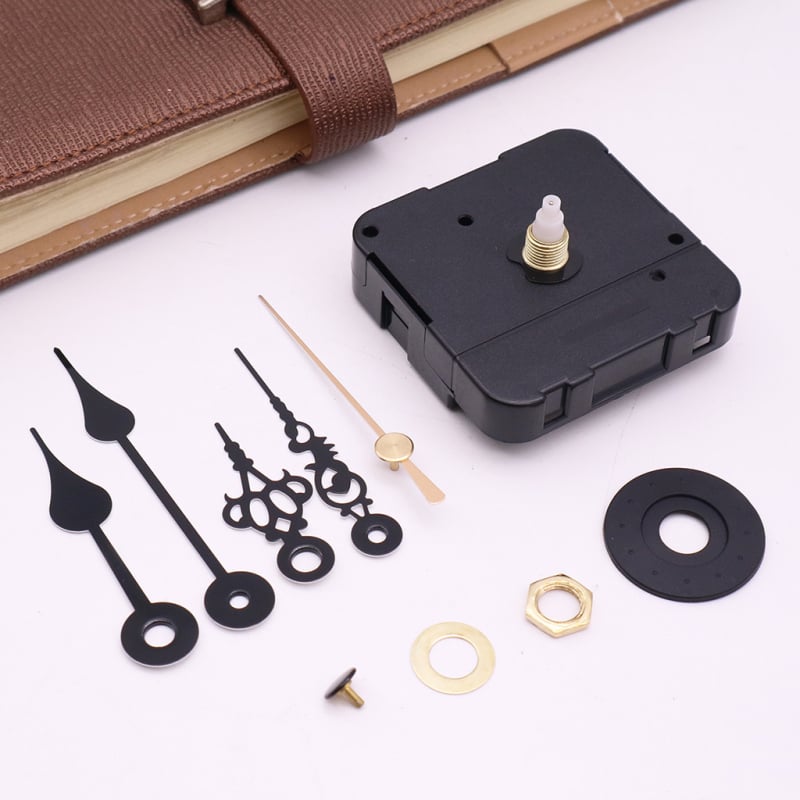 DIY komplet mehanizma zidnog sata za križićno vezenje – kvarcni mehanizam, metalne kazaljke, 2 kompleta