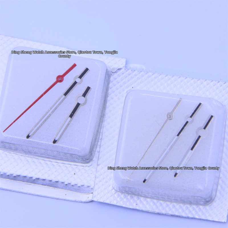 Vahetatav kellakäe komplekt 2836 mehhanismile, kolm kätt (tund, minut, sekund) helendavad